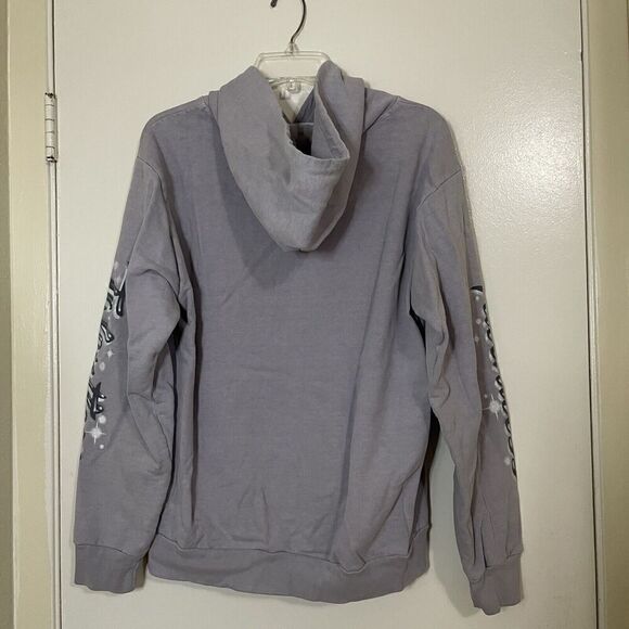 Talentless Purple lavender graffiti logo sleeve pullover hoodie sweatshirt large - Picture 2 of 5